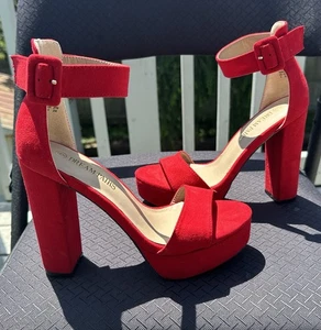 Tacones altos Dream Paris rojos para mujer talla 6 - Imagen 1 de 13