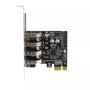 4-Ports PCI-E To USB 3.0 HUB PCI Express Expansion Card Adapter 5Gbps PH64 VL805 - Afbeelding 1 van 8