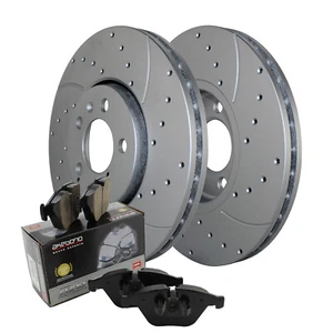 Front Brake Kit 288mm Drilled Rotors Akebono Ceramic Pads For Beetle Golf Jetta - Picture 1 of 8