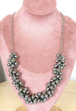 Gorgeous handmade silver multi bead & chain necklace y16