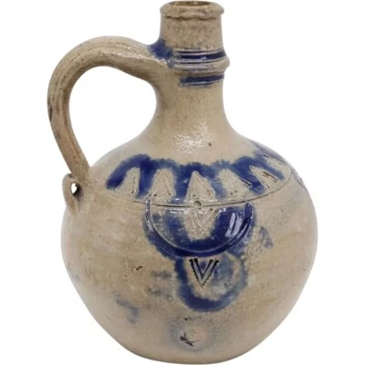17th Century Antique German Westerwald Stoneware Ball-Belly (Kugelbauch) Jug - Image 1 of 4