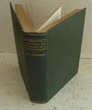 Vintage Book 1928 Retrospect Hunter Naturalist  Chapman Essays  Natural History