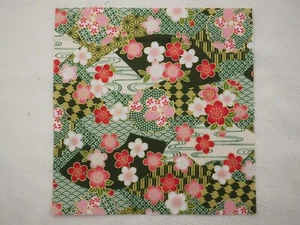 Japanese fabric scraps remnants  for patchwork , 8 x 8 inches, 14445 - Picture 1 of 3
