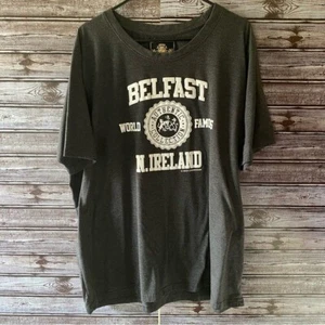 Irish Connexxion Men's Short-Sleeved T-Shirt Size XXL Charcoal Gray Graphic - Picture 1 of 5