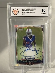 Sammy Watkins 2014 Topps Chrome Rookie Variation  Auto Refractor #138 RC /75 - Picture 1 of 6