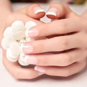 French Nail Patches and Fake Nail Manicure Tools Wear Detachable Nail Art 24 PCs - Bild 1 von 11