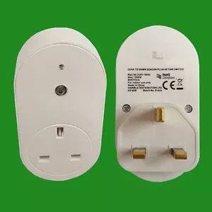Dawn To Dusk Sensor UK 3 Pin Plug Winter/Summer Timer Switch Night Light Socket - Picture 1 of 5
