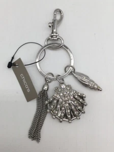 Chico's Key Chain “ Sea Life “ Tone & Crystal NEW - Picture 1 of 2
