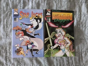Antarctic Press Lot Of 2 Star Jacks 1 & Gold Digger 15 1994 - Good Condition - Picture 1 of 4