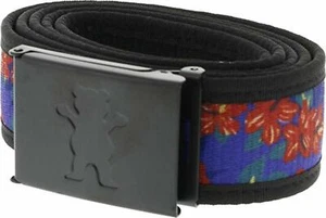 New Grizzly Griptape Co Tropical Black Tie Dye Clamp Mens Skate Belts RBCK-172 - Picture 1 of 2