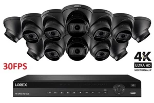 NEW Lorex 16 Channel 4K NVR 3TB 12 8MP IP Cameras 30FPS Motorized 4KHDIP1612I-2 - Picture 1 of 3
