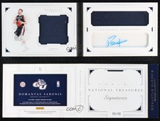 2016 Panini National Treasures Collegiate /49 Domantas Sabonis Rookie Auto RC