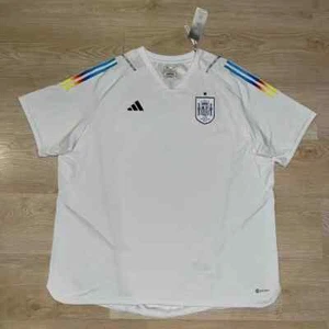 SPAIN ADIDAS 2022/2023 FOOTBALL SOCCER PRE MATCH JERSEY SIZE "3XL" IC4394 - Picture 1 of 15