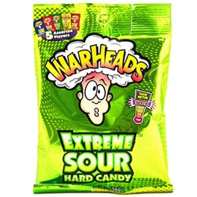 WARHEADS Extreme Sour Hard Candy sabores surtidos 2 oz. Foto 1 de 4