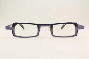 Rare Authentic Theo wimsey 201 40mm Violet Blue Glasses Frames Belgium - Picture 1 of 5