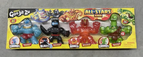 Heroes of Goo Jit Zu All Stars 4 Pack - Thrash, Pantaro, Blazagon, Braxor Cover