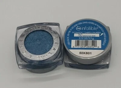 2 L'Oreal Paris Infallible 24HR Eye Shadow, #760, Timeless Blue Spark - Image 1 of 2