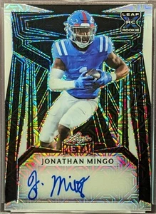 JONATHAN MINGO Rookie Auto 2023 Hoja Metal Negro Meta Prizm SSP/3 RC - Imagen 1 de 7