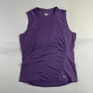 Nike Shirt Small 4-6 Purple Kids Fit Dry Swoosh Sleeveless Athletic Tank Used - Picture 1 of 8