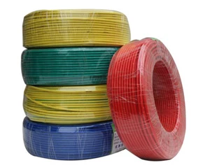 Pure Copper Single Core Hard Wire BV 1/1.5/2.5/4/6/10mm² PVC Insulated 4 Colors - Picture 1 of 6
