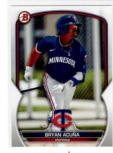 Bryan Acuña Minnesota Twins 2023 Bowman Draft - Imagen 1 de 2