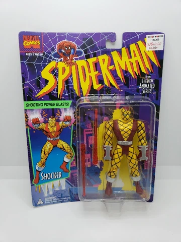 Toybiz Spider-Man Animated Series The Shocker Action Figure MOC Vintage 1994 Cover