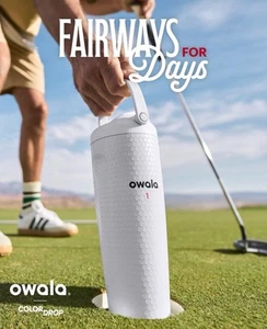 Owala ⛳️ Fairways for Days 30 oz. AUTÉNTICO vaso oscilante FreeSip ColorDrop - Imagen 1 de 16