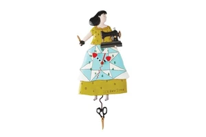 It's Sew Time - Sewing Wall Clock w Pendulum - Michelle Allen Designs - Picture 1 of 2