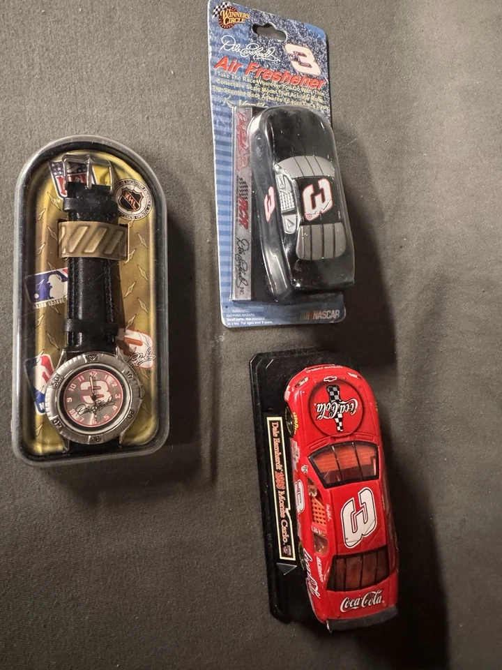 Ambientador Dale Earnhardt Die Cast Coca-Cola 1998 y lote de relojes #3 NASCAR Foto 1 de 4