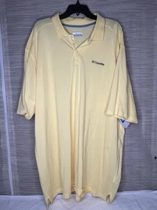 Columbia gelb Omni-Wick Verdunstungsmaterial 3XLT Golfshirt Polo neu mit Etikett - Bild 1 von 6