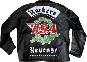 BSA George Michael Faith ROCKERS REVENGE Motorcycle Men 2XL Biker Bomber Jacket - Picture 1 of 12