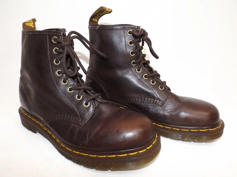 Dr Martens 11822 The Original Botas de Cuero Airwair Marrón - Damas 9 - Hombres 8 Foto 1 de 4