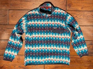 Patagonia Synchilla Snap-T Fleece Pullover Aztec Sweater 25450 FA16 Men's Medium - Picture 1 of 14