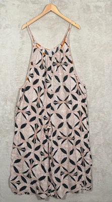 Mono Anthropologie The Mason encubrimiento pierna ancha motivo de gran tamaño talla M Foto 1 de 4