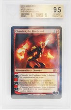 FOIL Chandra, the Firebrand MTG Magic 2013 M13 BGS Graded 9.5+ MINT 9|9.5|10|9.5