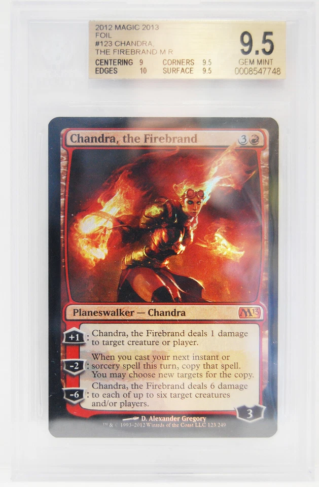 FOIL Chandra, the Firebrand MTG Magic 2013 M13 BGS Graded 9.5+ MINT 9|9.5|10|9.5 - Image 1 of 1