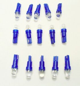 15 BRIGHT Blue Instrument Panel Cluster Dashboard Dome Lights Bulbs LEDs Imports