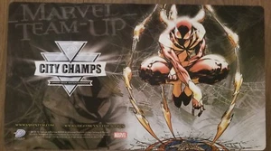 Upper Deck Marvel VS System Iron Spider Man City Champs Playmat! HTF! SUPER RARE - Picture 1 of 1