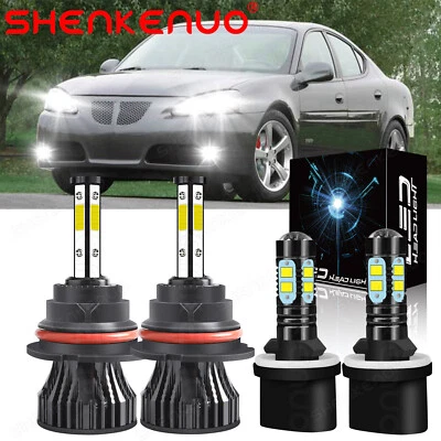 Combo de 4 faros LED + kit de bombillas antiniebla 6000K para Pontiac Grand Am 1999-2005 Foto 1 de 4