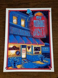 My Morning Jacket Poster WESTVILLE BOWL New Haven, CT Signed, #/280 2022 SHOW ED - Picture 1 of 10