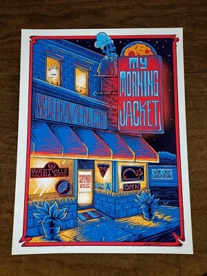 My Morning Jacket Poster WESTVILLE BOWL New Haven, CT Signed, #/280 2022 SHOW ED - Image 1 of 4