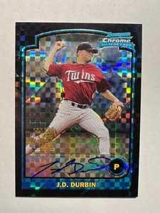 2003 Bowman Chrome XFractor #339 J.D. Durbin AU A Twins - Picture 1 of 2