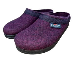 Stegmann Women's Wool Clog Poly Sole Burgundy Size 6 1/2 Comfort - Picture 1 of 10