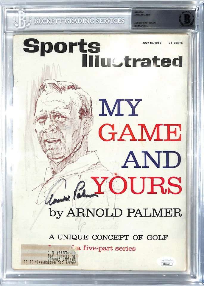 ARNOLD PALMER Signed Auto 1963 Sports Illustrated Golf Magazine BAS SLABBED - Image 1 of 3