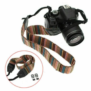Vintage Camera Neck Shoulder Sling Belt Strap For DSLR/SLR Canon/Nikon/Panasonic - Picture 1 of 6