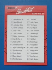 1990 DONRUSS LEARNING SERIES 55 CHECKLIST 1-55 LEARNING SERIES FREE SHIPPING