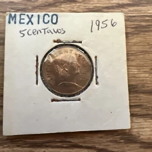 1956 Mexico 5 Centavos Josefa Dominguez Photos Are Accurate Nice Coin - Picture 1 of 3