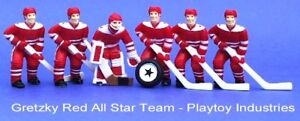 Brand New Gretzky Red And Blue All-Star Table Top Hockey Game Teams With Pucks 