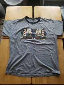 Vintage Single Stitch Cal Cru Adult Massachusetts T Shirt Sz XL Made In USA 2000 - Picture 1 of 12