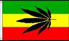 Flagi marihuany 5 x 3' - Bob Marley Festiwal Palenie Rastafarian Cannabis Weed